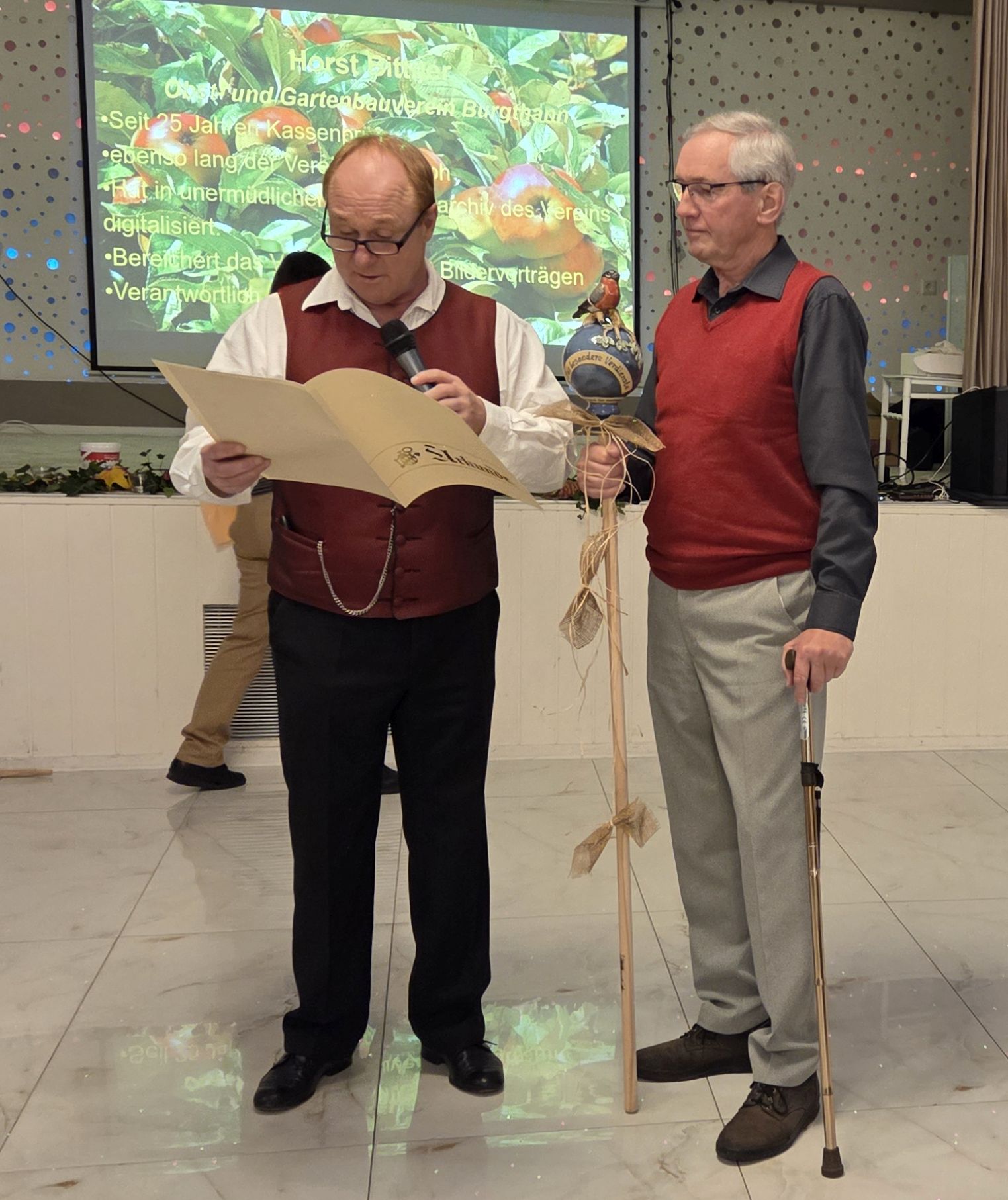 Verleihung der Ehrenkugel